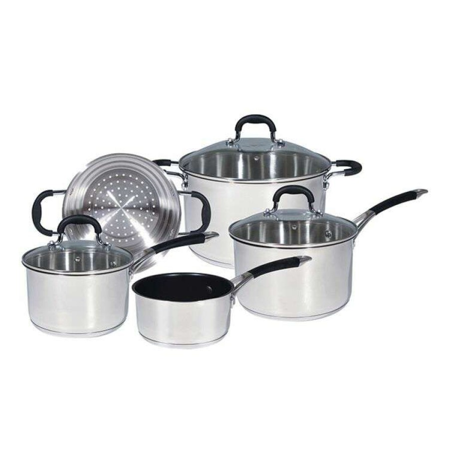 Kitchen & Dining * | Smith & Nobel 5-Piece Endurance Stainless Steel Cookset