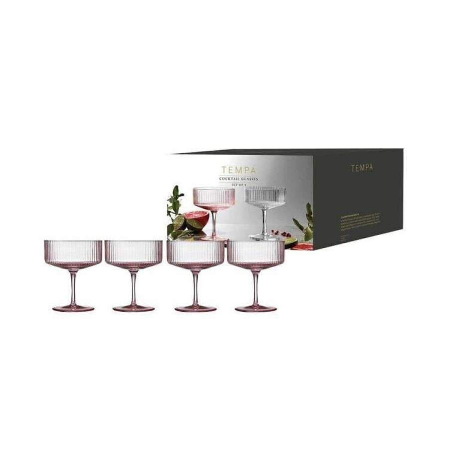 Kitchen & Dining * | Tempa Esme Blush Cocktail Glass 2 Pack