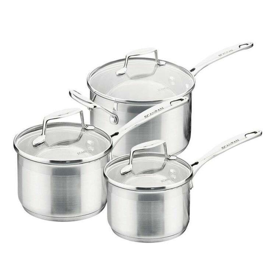 Kitchen & Dining * | Scanpan 3-Piece Impact Stainless Steel Cookset