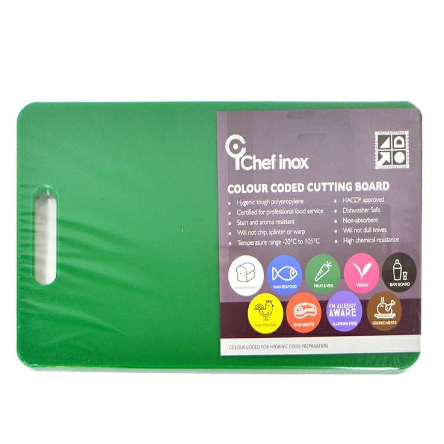 Kitchen & Dining * | Chef Inox Como Cutting Board Green 23 X 38 Cm