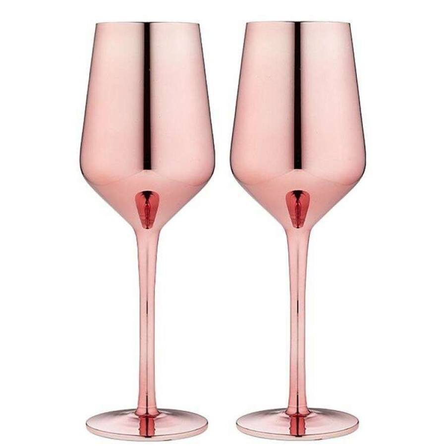 Kitchen & Dining * | Tempa Aurora Rose 2 Piece Wine Glass Set