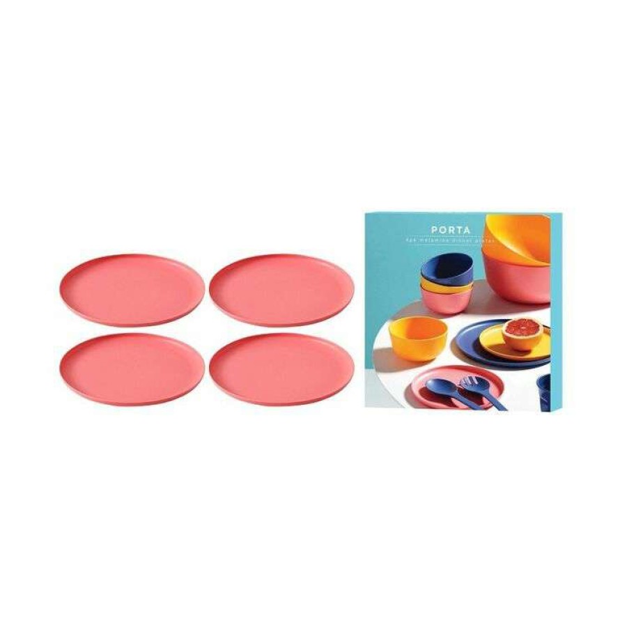 Kitchen & Dining * | Porta Frankie Strawberry Side Plate Set Of 4