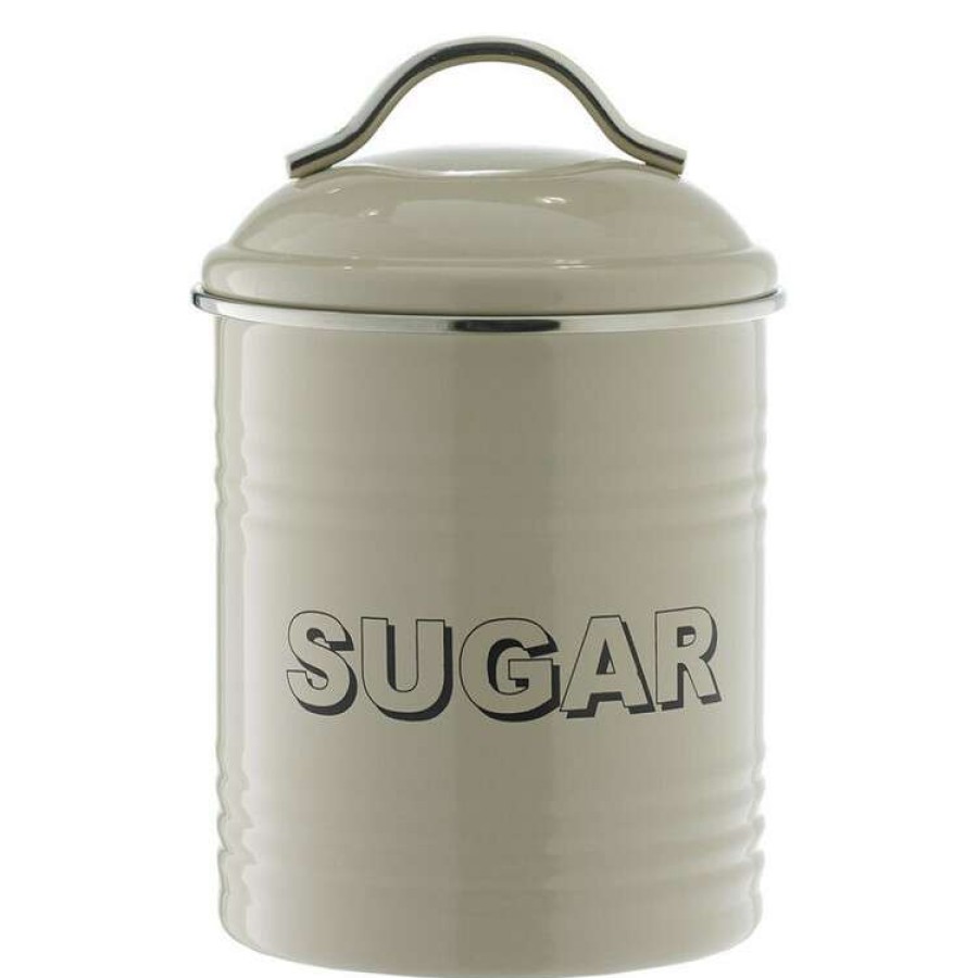 Kitchen & Dining * | Smith & Nobel Retro Sugar Canister Light Grey