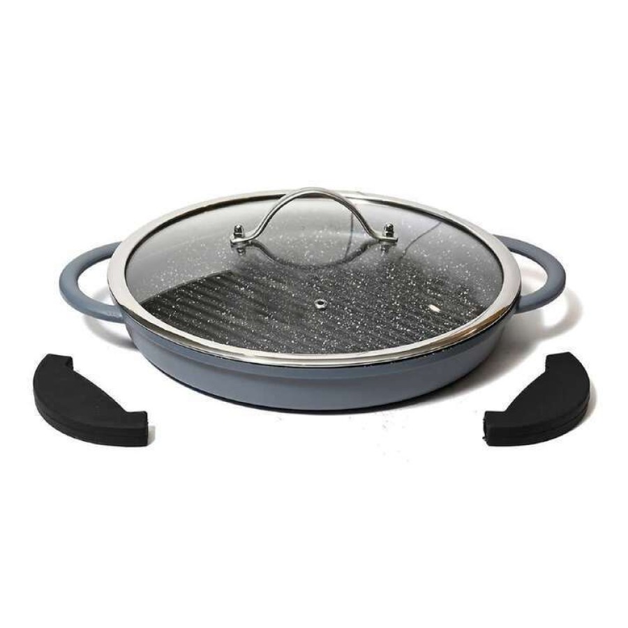 Kitchen & Dining * | Classica Diamond Stone Diecast Grill Pan 30Cm