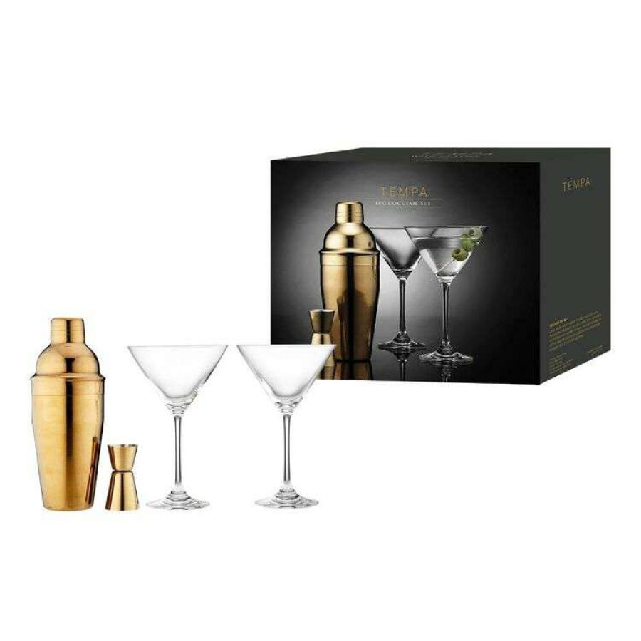 Kitchen & Dining * | Tempa Aurora Gold 4 Piece Gift Cocktail Set