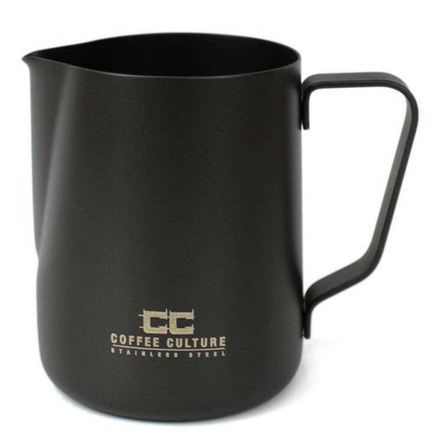 Kitchen & Dining * | Coffee Culture Matte Black Stainless Milk Frothing Jug 600Ml