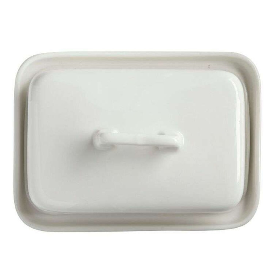 Kitchen & Dining * | Maxwell & Williams Epicurious White Butter Dish Gift Boxed