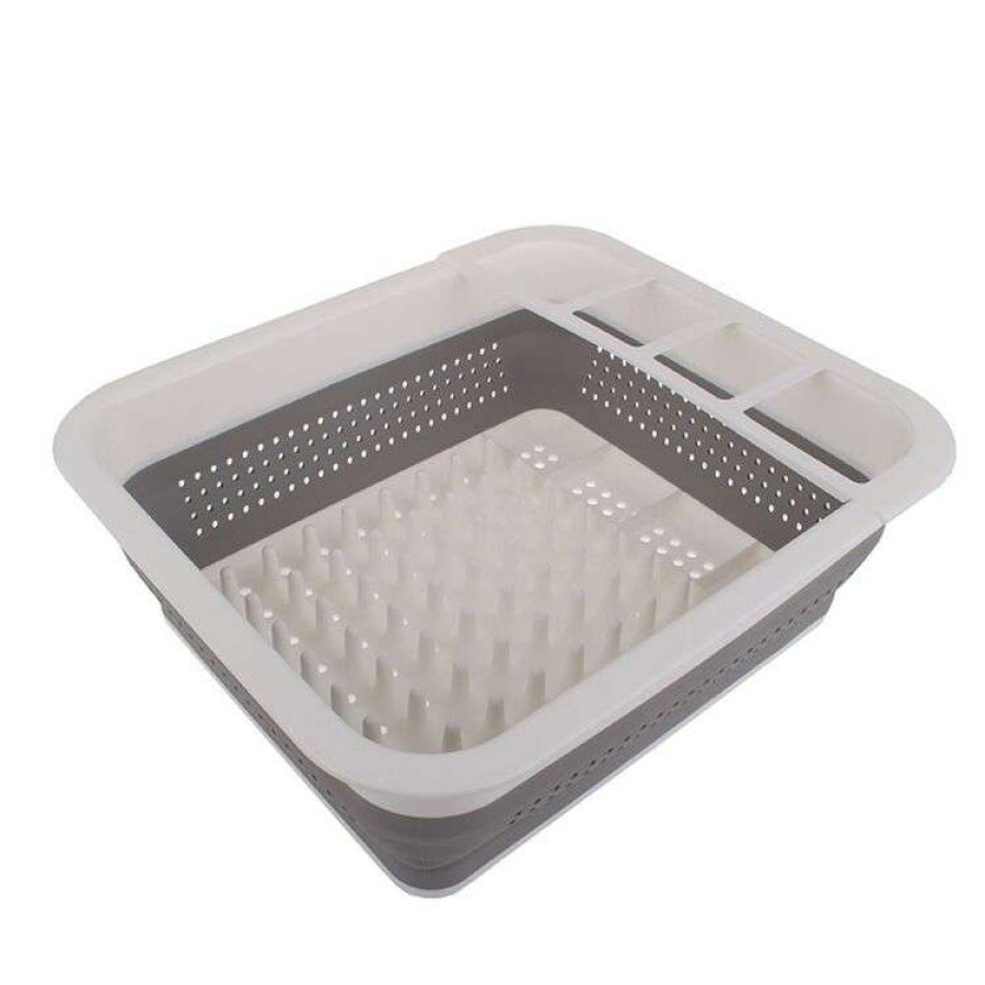 Kitchen & Dining * | Madesmart Small Collapsable Dishrack White