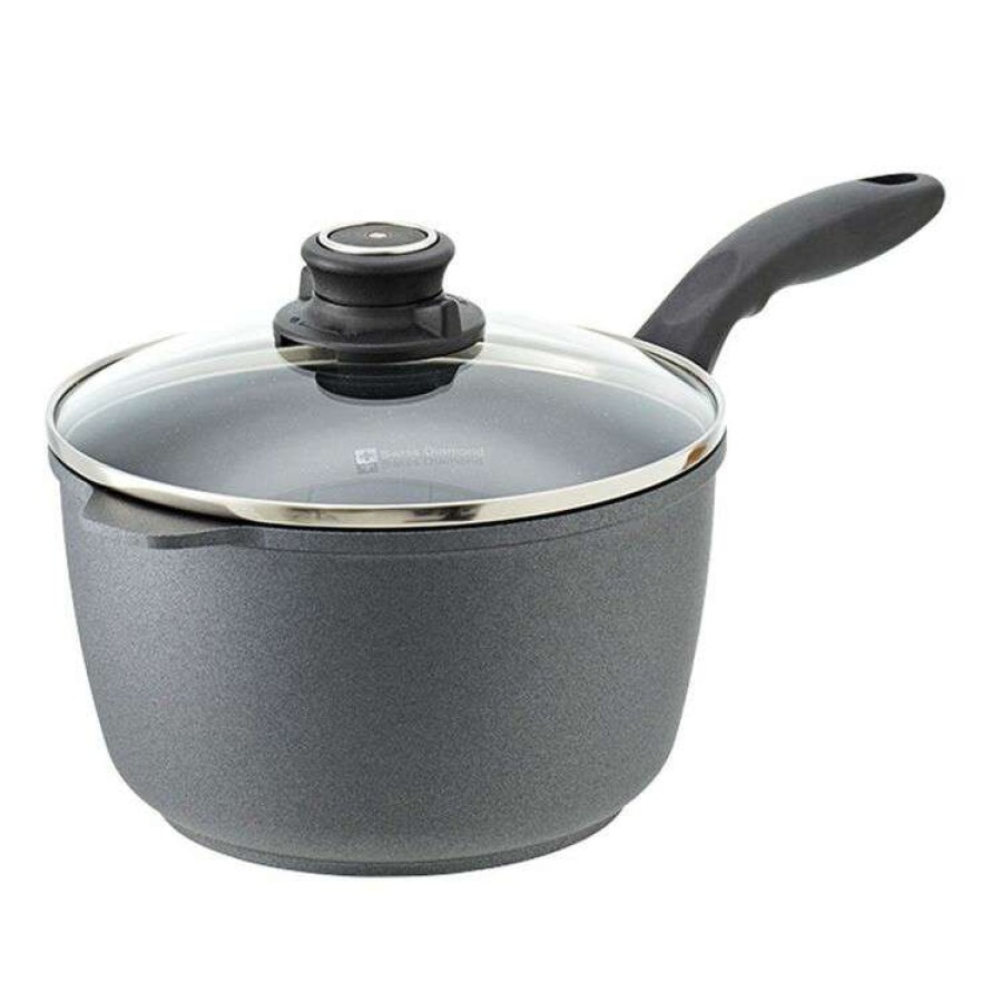 Kitchen & Dining * | Swiss Diamond Classic Saucepan With Lid 20Cm