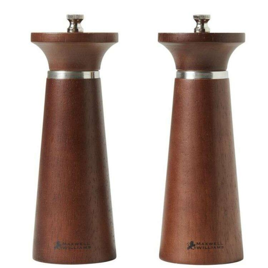 Kitchen & Dining * | Maxwell & Williams Oslo Salt And Pepper Mill Set 16Cm Walnut