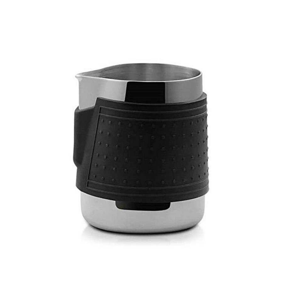 Kitchen & Dining * | Coffee Culture Stainless Steel Milk Frothing Jug With Black Silicone Sleeve 350Ml