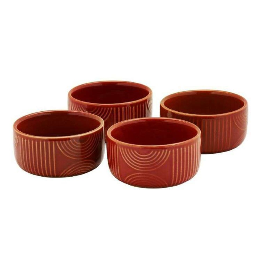 Kitchen & Dining * | Maxwell & Williams Arc Ramekins Set Of 4 Terracotta Gift Boxed Medium