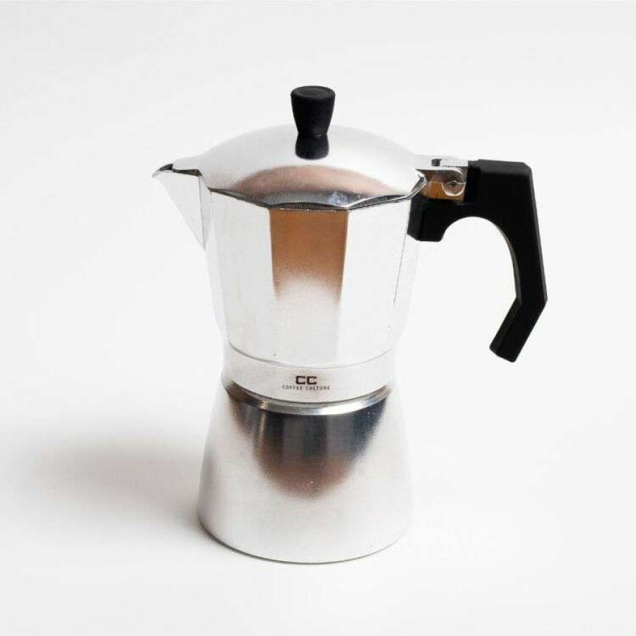 Kitchen & Dining * | Coffee Culture Silver Coffee Maker 6 Cup