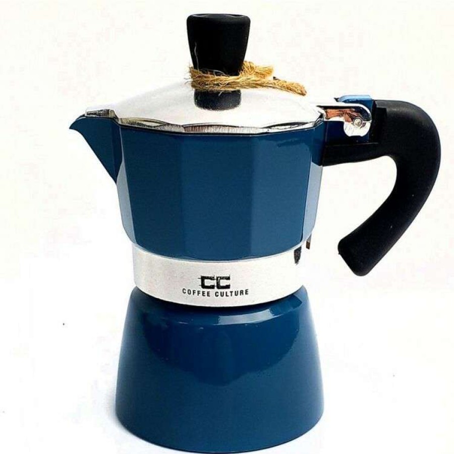 Kitchen & Dining * | Coffee Culture Blue Coffee Maker 6 Cup