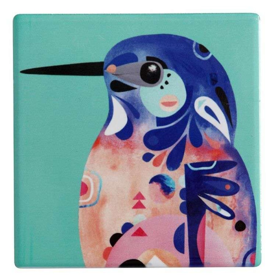 Kitchen & Dining * | Maxwell & Williams Pete Cromer Coaster 9.5Cm Kingfisher