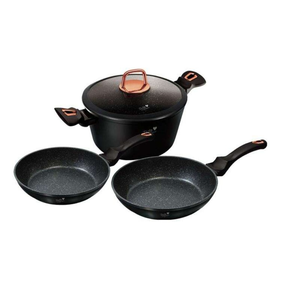 Kitchen & Dining * | Taste The Difference Black Rose 4-Piece Cookset