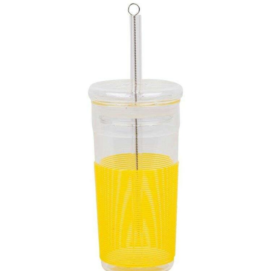 Kitchen & Dining * | Porta Summer Fun Yellow Smoothie Cup