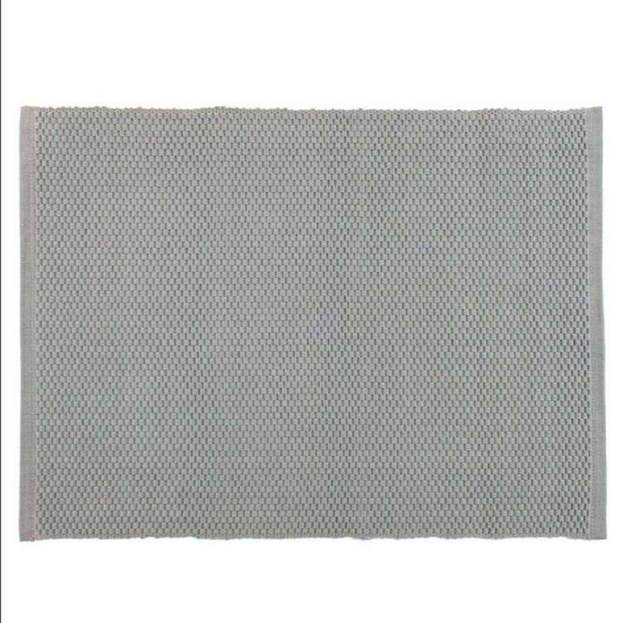 Kitchen & Dining * | Just Home Ribbed Placemat Grey