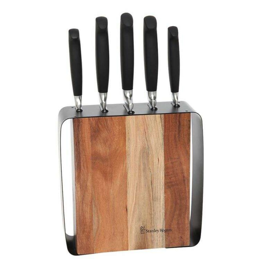 Kitchen & Dining * | Stanley Rogers Framed Acacia 6-Piece Knife Block