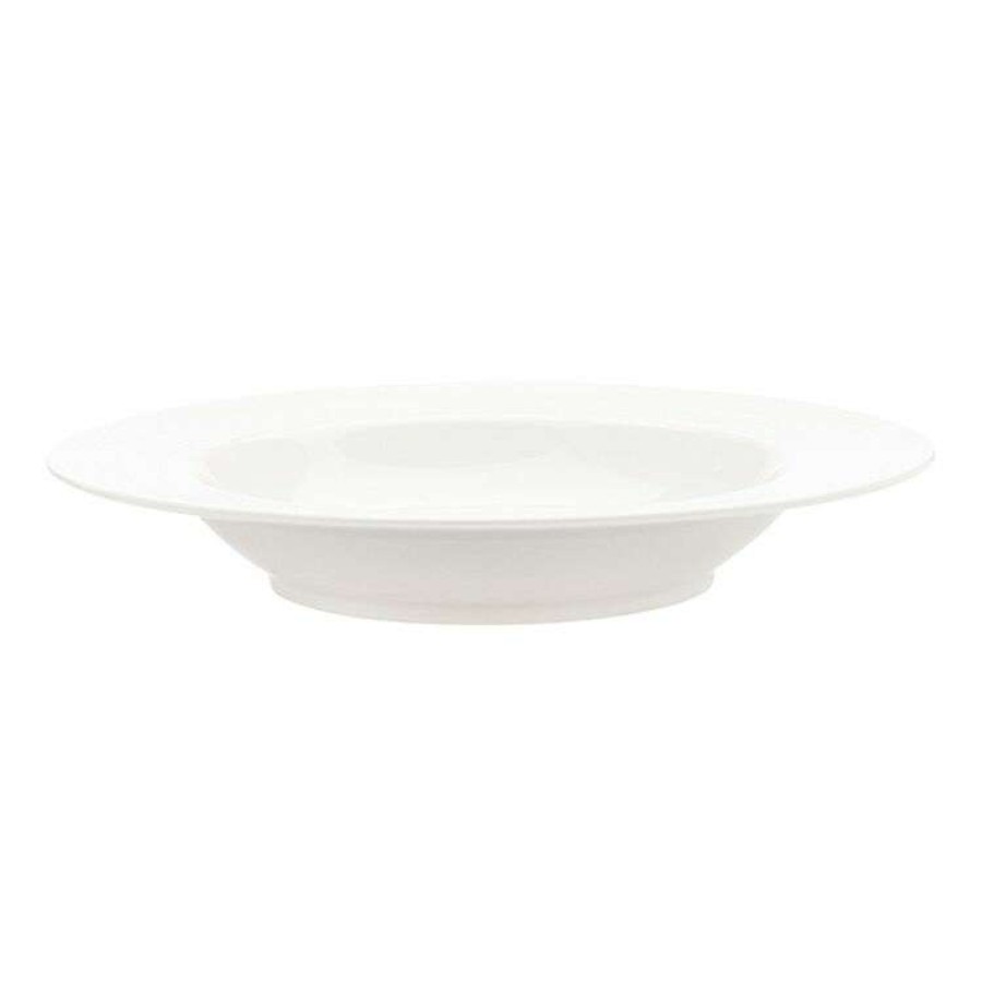 Kitchen & Dining * | Casa Domani Casual White Evolve Rim Soup 21.5Cm