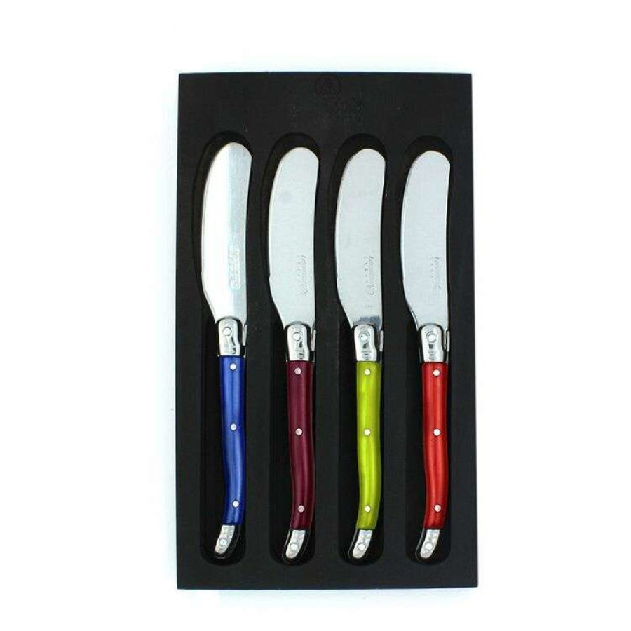 Kitchen & Dining * | Laguiole Elite Pearl 4 Piece Pate Knife Set