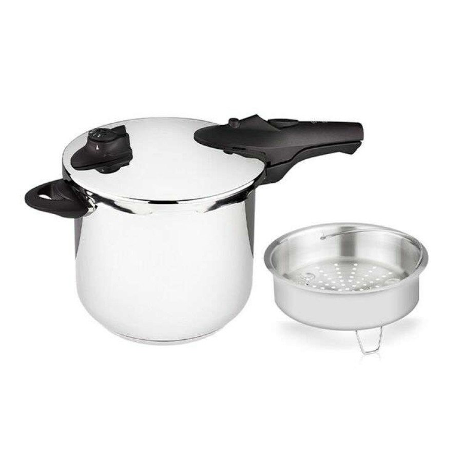 Kitchen & Dining * | Tramontina Pressure Cooker With Steamer 6L