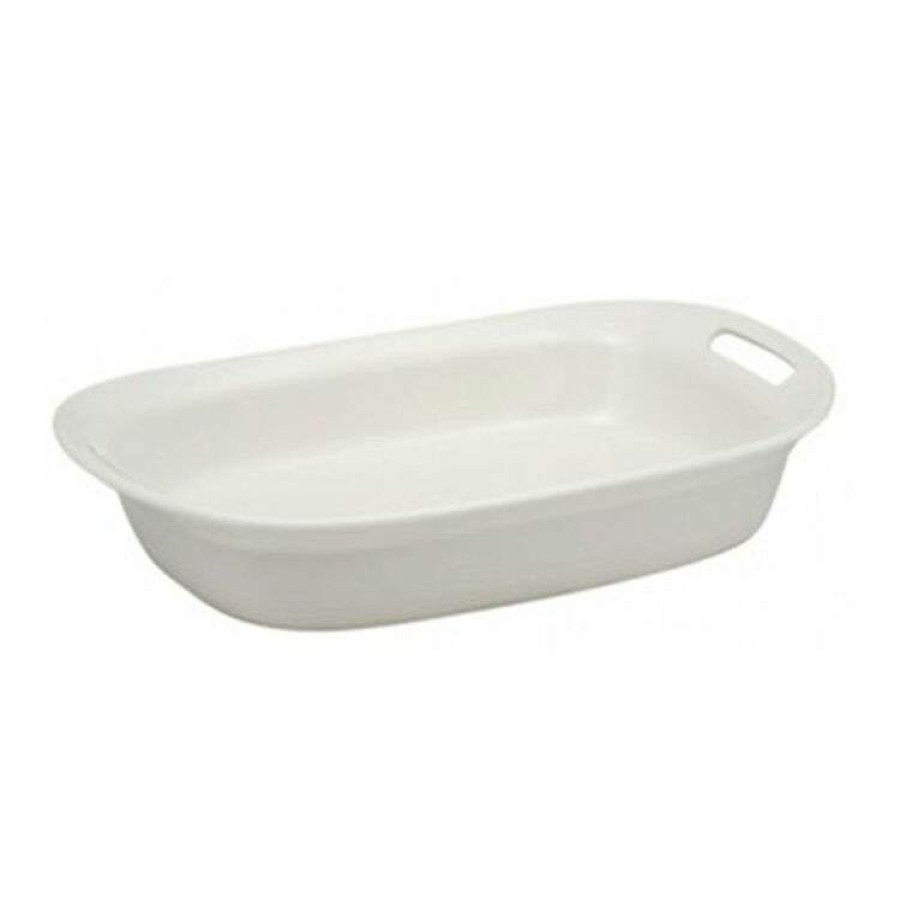 Kitchen & Dining * | Corningware Etch White Ovenware Oblong Baker 2.85L