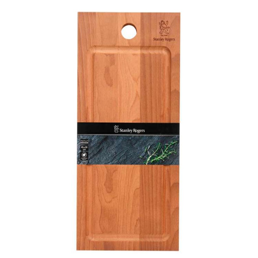 Kitchen & Dining * | Stanley Rogers Thermo-Beech Rectangle Chopping Board 45X20Cm