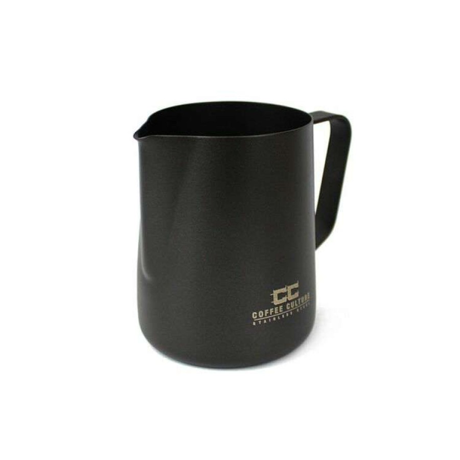 Kitchen & Dining * | Coffee Culture Matte Black Stainless Milk Frothing Jug 350Ml