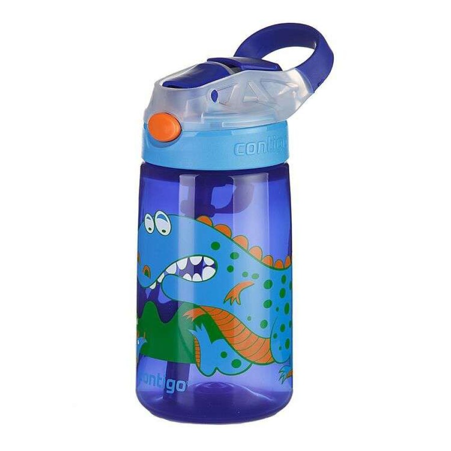 Kitchen & Dining * | Contigo Gizmo Lip Spout Dinosaur Drink Bottle 420Ml