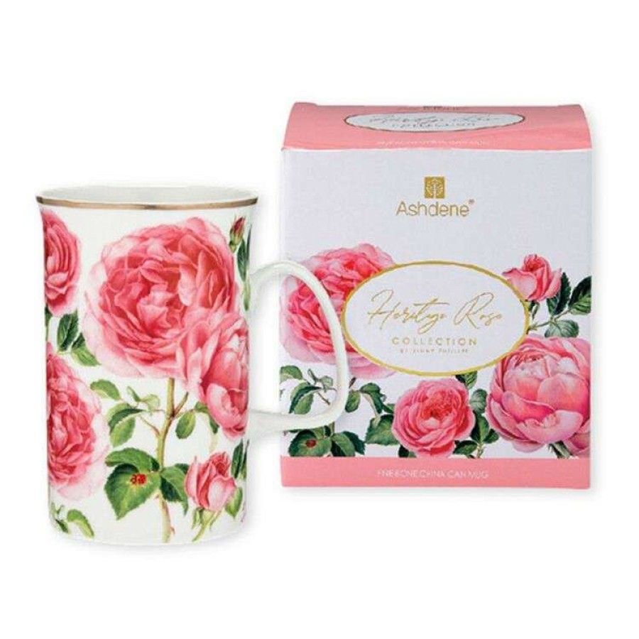 Kitchen & Dining * | Ashdene Heritage Rose Can Mug 320Ml