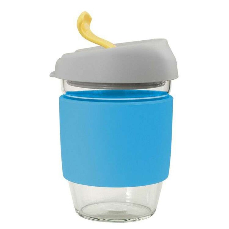 Kitchen & Dining * | Avanti Go Cup Glass 296Ml Blue/Grey/Yellow