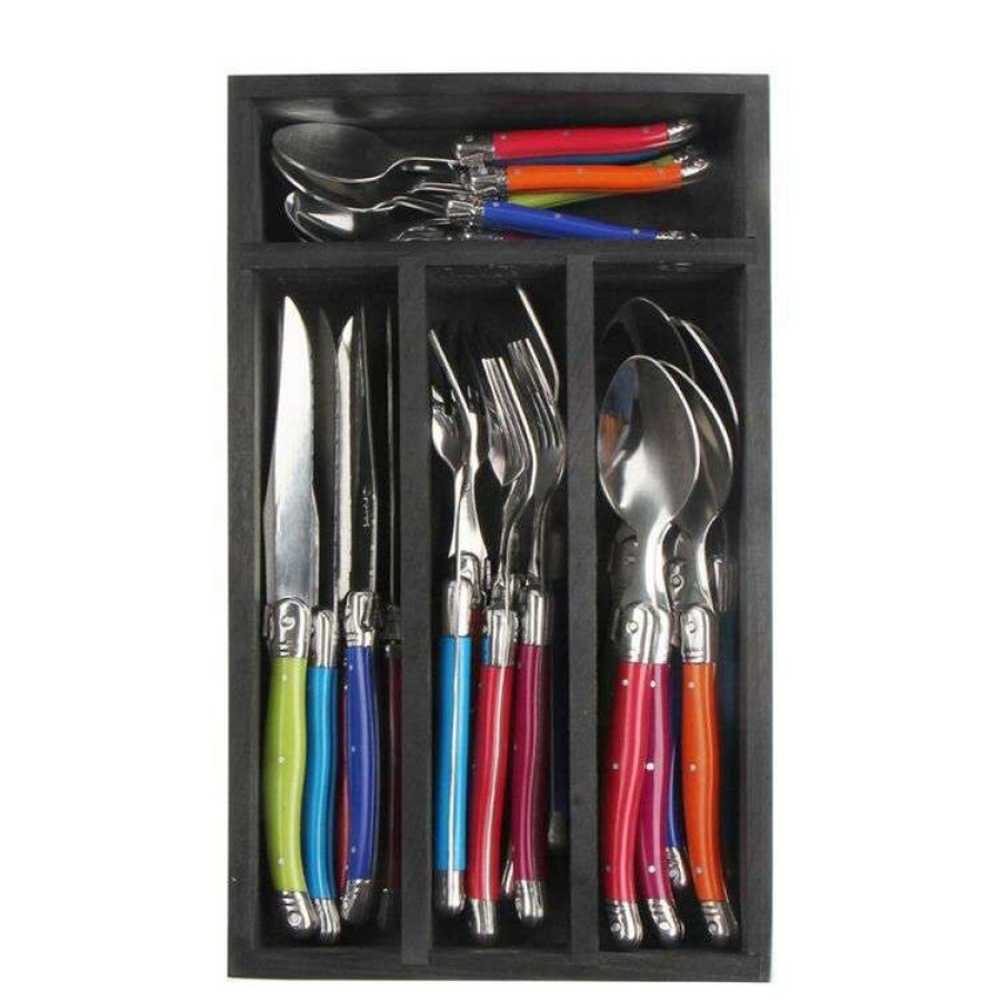 Kitchen & Dining * | Laguiole Elite Pearl 24-Piece Cutlery Set