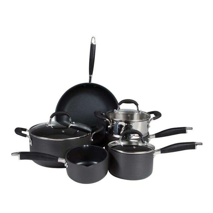 Kitchen & Dining * | Smith & Nobel Professional 6-Piece Hard Anodised Cookset