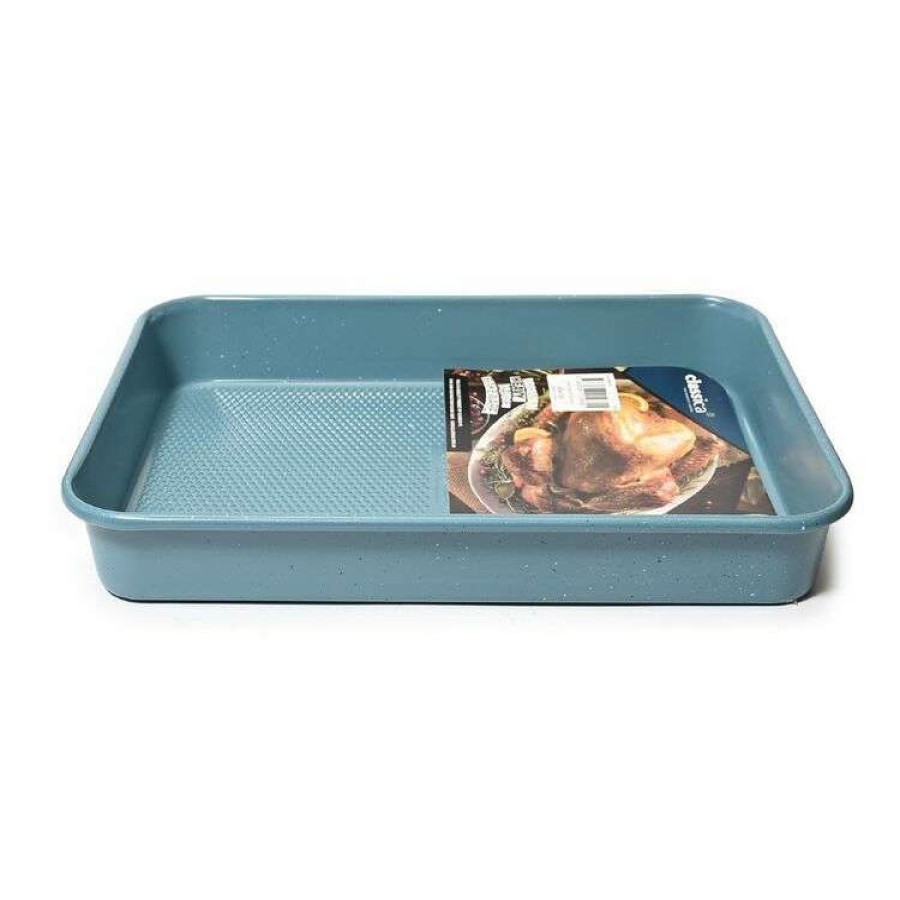 Kitchen & Dining * | Classica Silicon Release Blue Oven Tray 37X27X5Cm