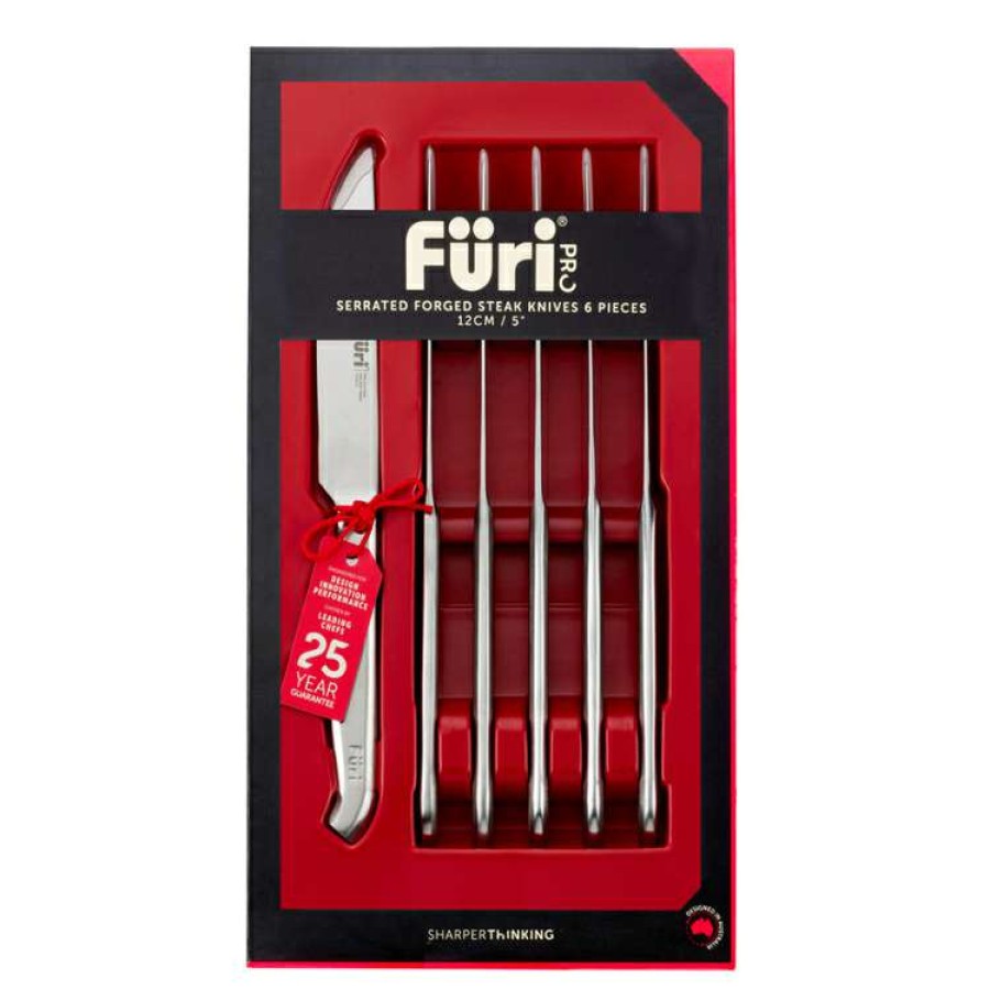 Kitchen & Dining * | Furi Serrated Forged Steak Knives 6-Piece Set