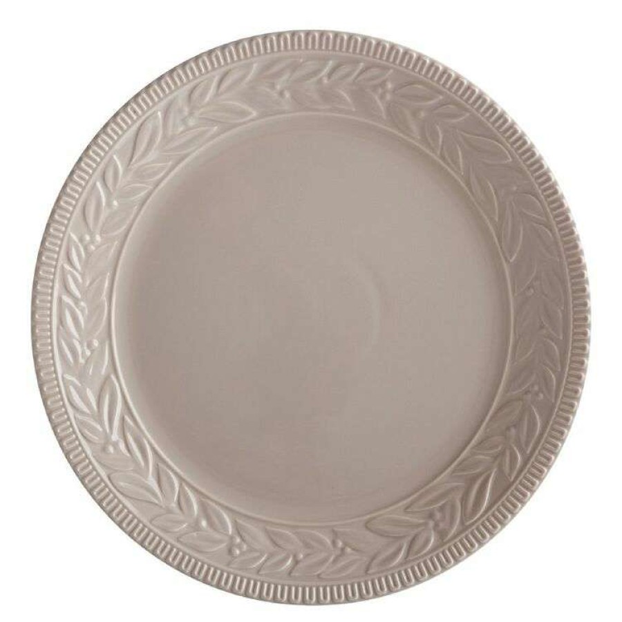 Kitchen & Dining * | Casa Domani Leccino Round Platter 35Cm Sand Gift Boxed