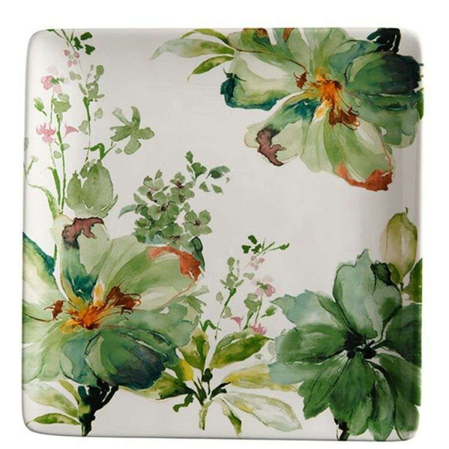 Kitchen & Dining * | Casa Domani Botanical Square Platter 32Cm