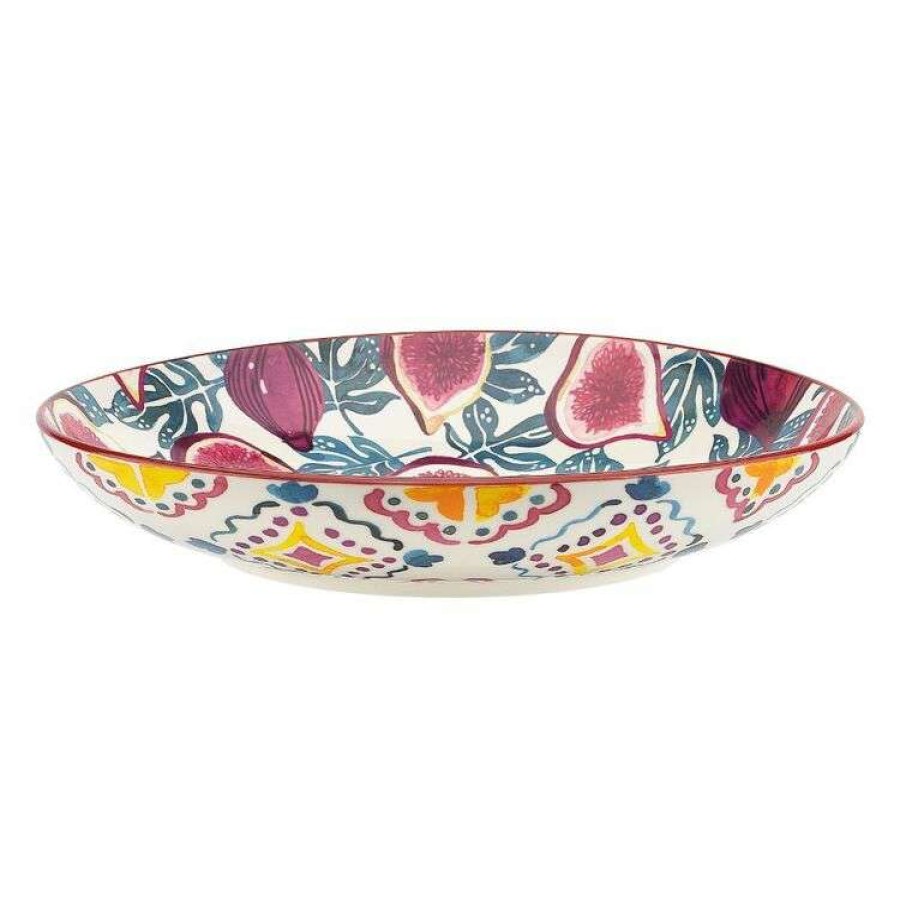 Kitchen & Dining * | Ecology Punch Large Shallow Bowl 31 X 5.5 Cm Fig