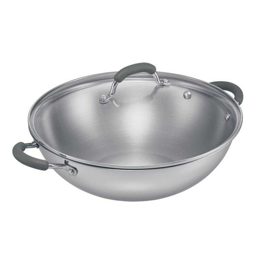 Kitchen & Dining * | Raco Reliance Stainless Steel Wok 32Cm