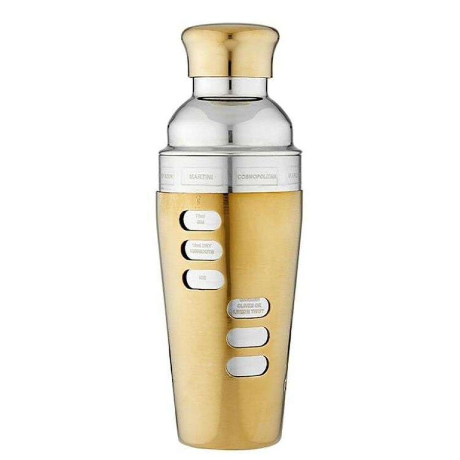 Kitchen & Dining * | Tempa Aurora Recipe Gold Cocktail Shaker