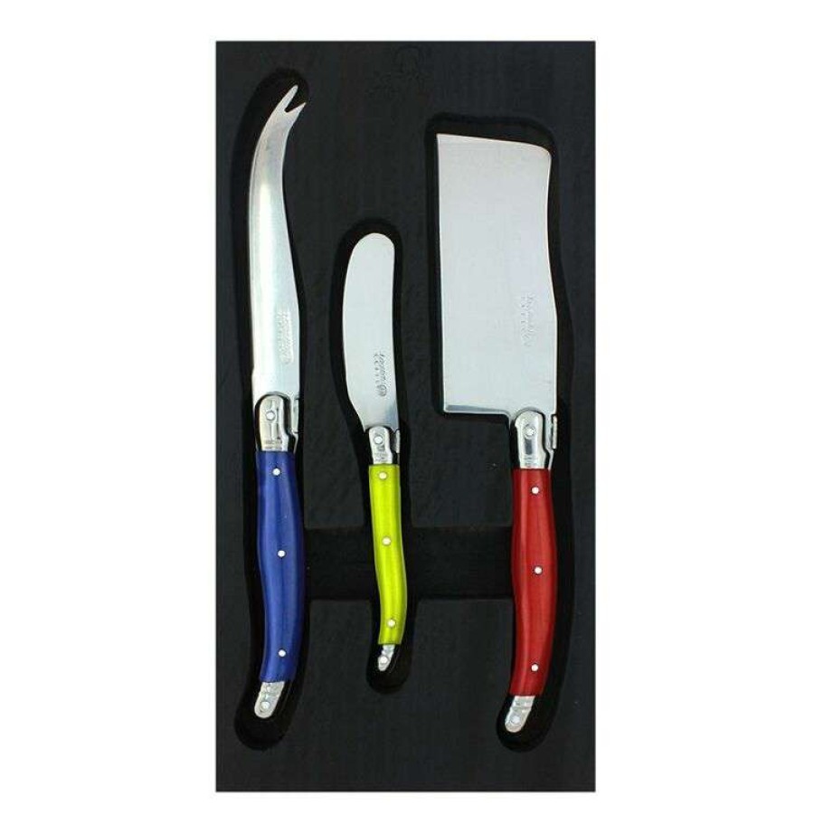 Kitchen & Dining * | Laguiole Elite Pearl 3-Piece Cheese Knife Set