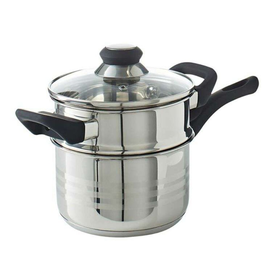 Kitchen & Dining * | Smith & Nobel Traditions Stainless Steel 2 Piece 16Cm Steamer Set