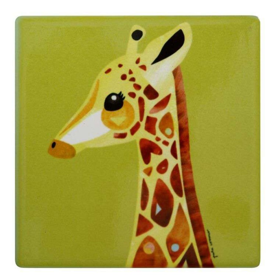 Kitchen & Dining * | Maxwell & Williams Pete Cromer Wildlife Coaster 9.5Cm Giraffe