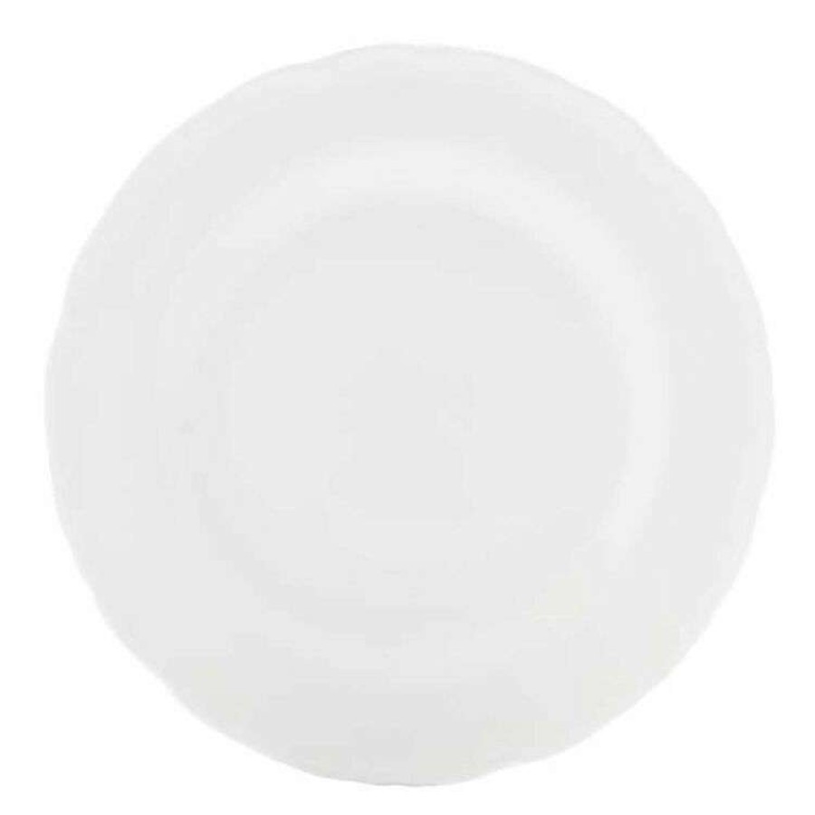 Kitchen & Dining * | Casa Domani Casual White Florence Dinner Plate 26Cm