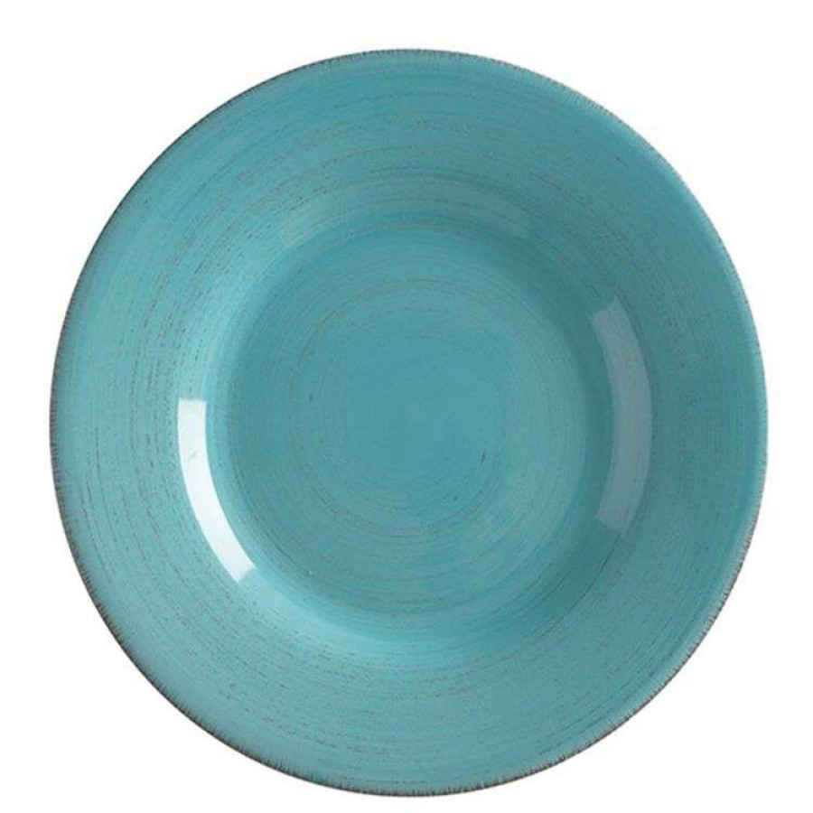 Kitchen & Dining * | Casa Domani Portofino Turquoise Dinner Plate 28Cm