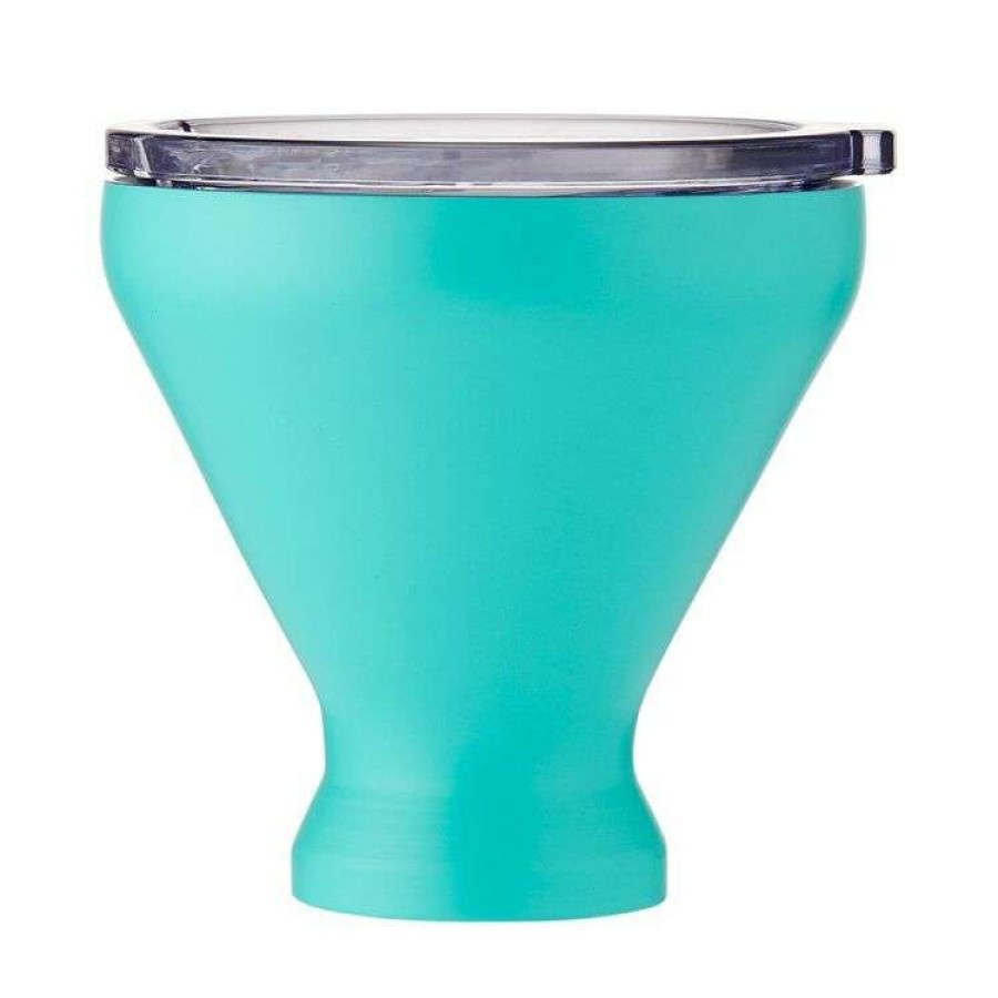 Kitchen & Dining * | Porta Portables Stainless Steel Teal Martini Tumbler