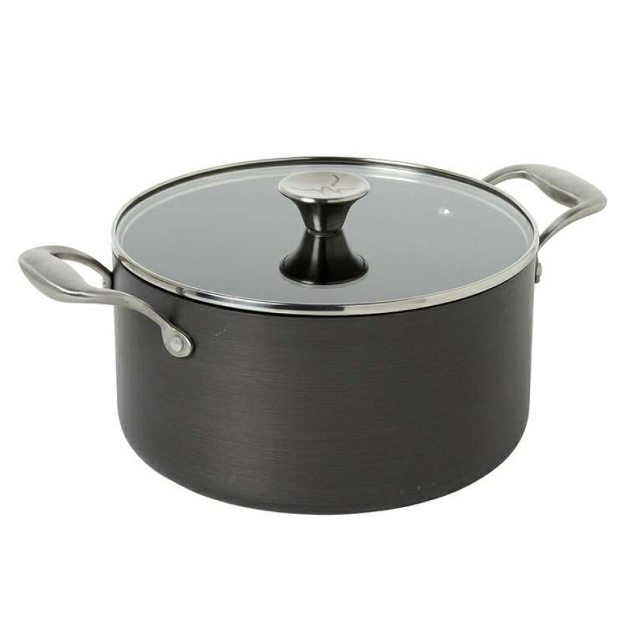 Kitchen & Dining * | S&N By Miguel Maestre Hard Anodised Casserole 24Cm