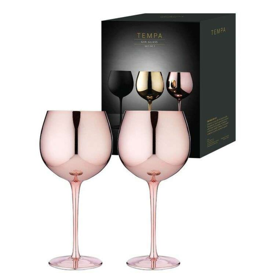 Kitchen & Dining * | Tempa Aurora Rose 2 Piece Gin Glass Set