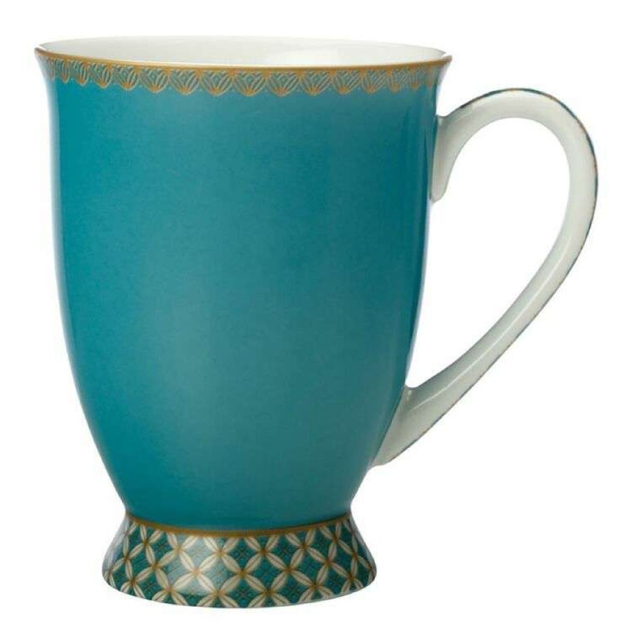 Kitchen & Dining * | Maxwell & Williams Teas & C'S Classic Footed Mug 300Ml Aqua Gift Boxed